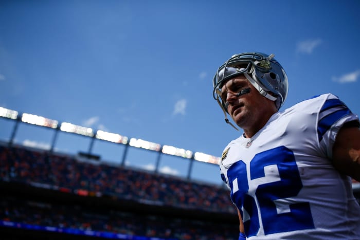 Jason Witten on a football field.