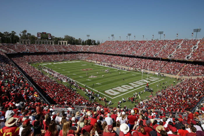 General view of Stanford's football stadium.