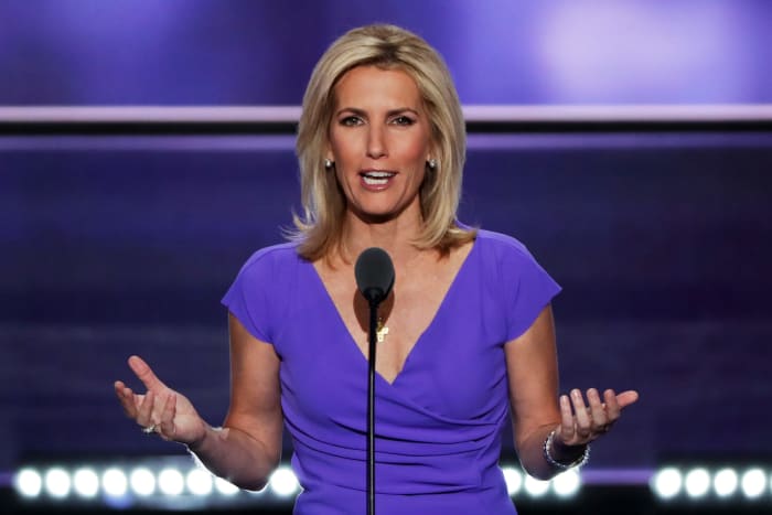 Fox News host Laura Ingraham at a convention.