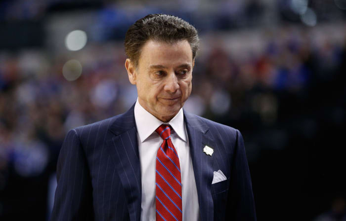 A closeup of Rick Pitino.