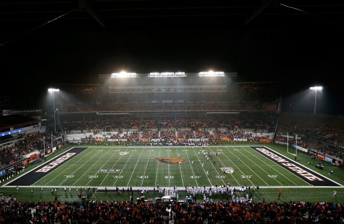 Genera view of Reser Stadium.