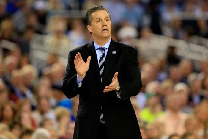 A solo shot of Kentucky basketball coach John Calipari.