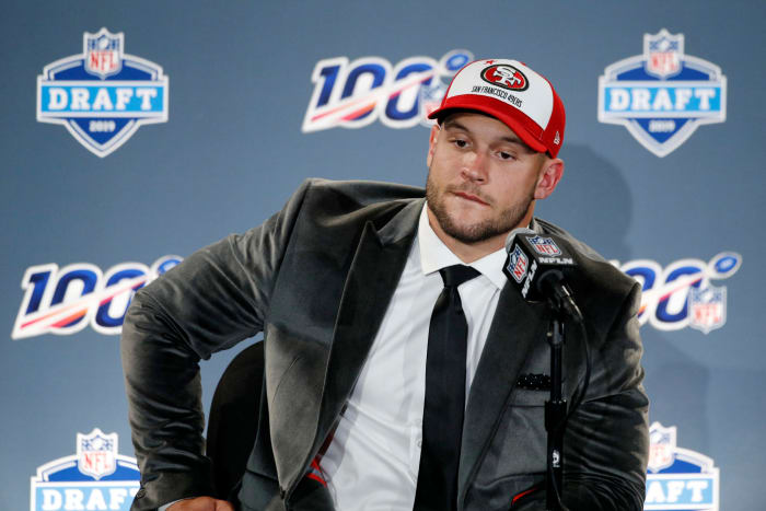 San Francisco 49ers star rookie Nick Bosa, a former Ohio State superstar.