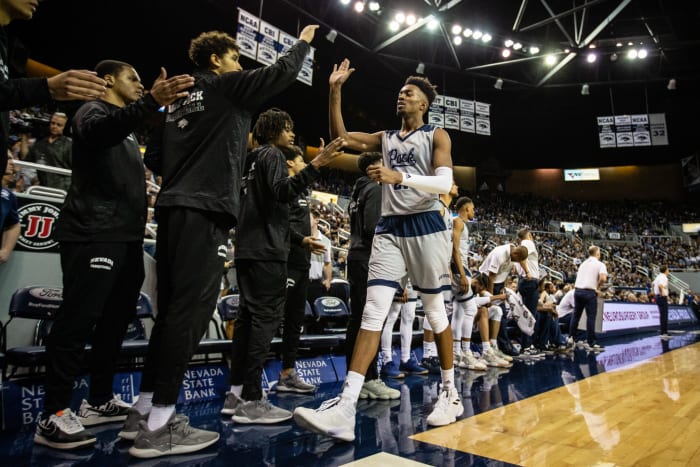 Jordan Brown of the Nevada Wolfpack.