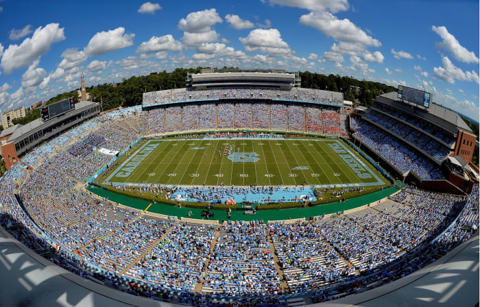 A general view of UNC's football stadium.