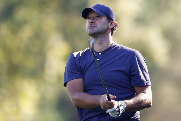 Tony Romo playing in the Safeway Open.