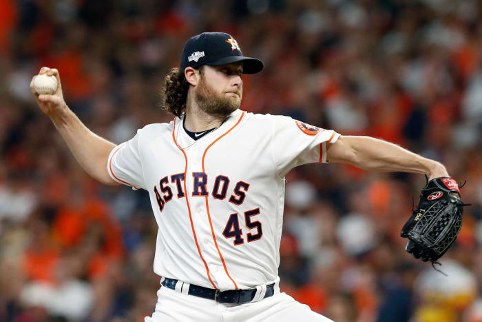 Gerrit Cole delivers a pitch for the Houston Astros.