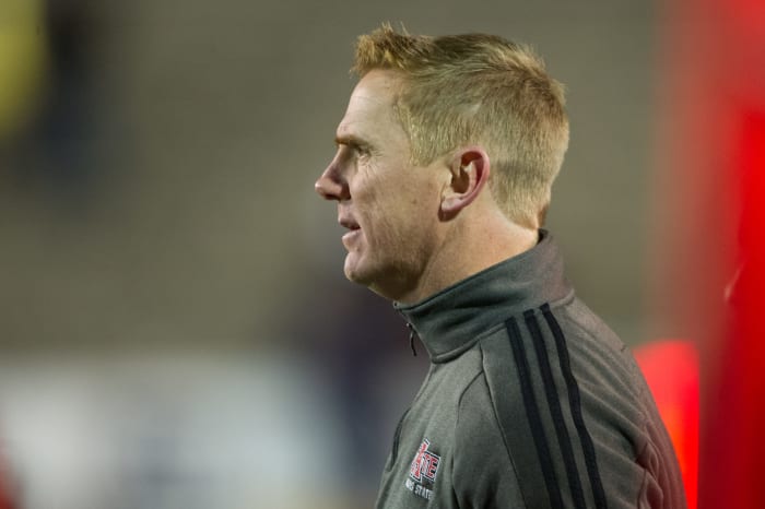 Arkansas State head football coach Blake Anderson