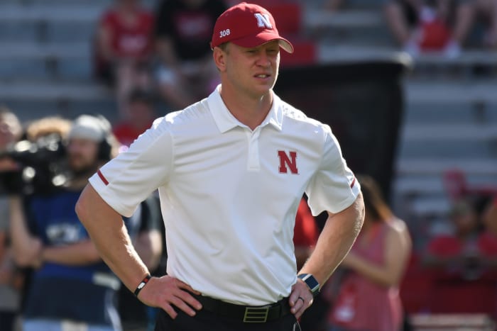 Nebraska football coach Scott Frost ahead of his team's game against Troy.