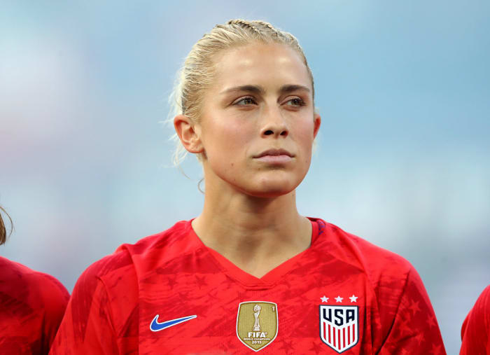 Abby Dahlkemper before she plays for the United States.