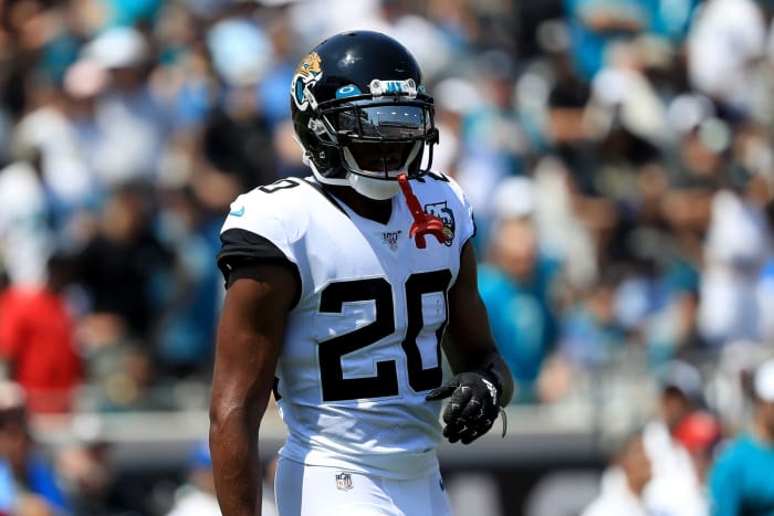 Jalen Ramsey on the field for the Jacksonville Jaguars.