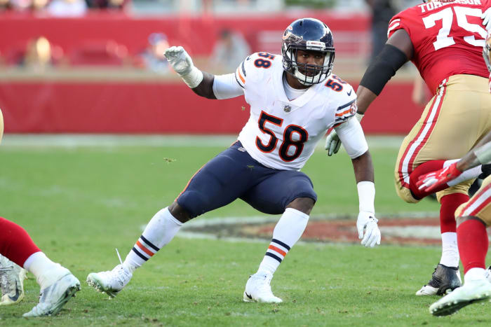 Roquan Smith in action for the Chicago Bears.