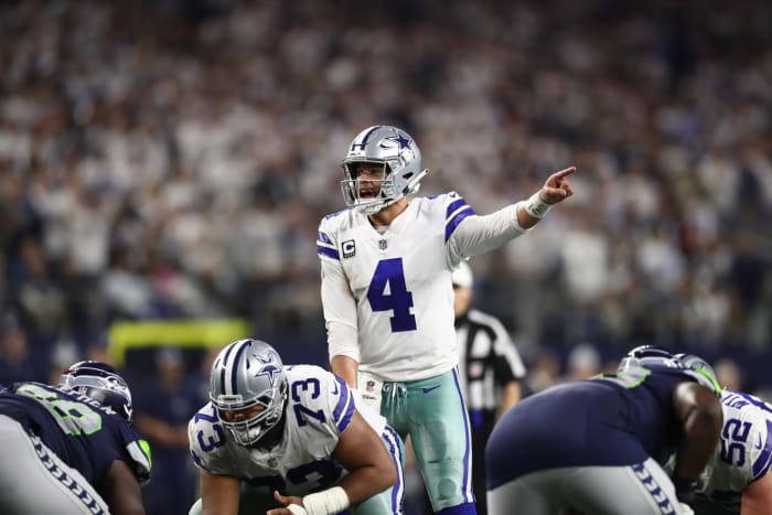 Dak Prescott under center for the Dallas Cowboys.