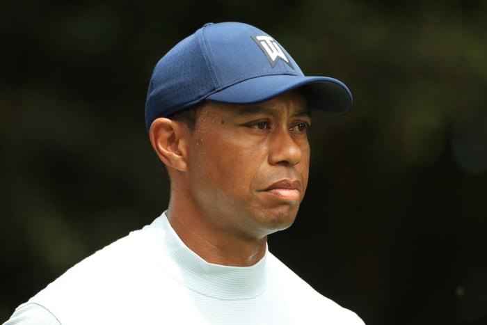 Tiger Woods plays the second round at The Masters.