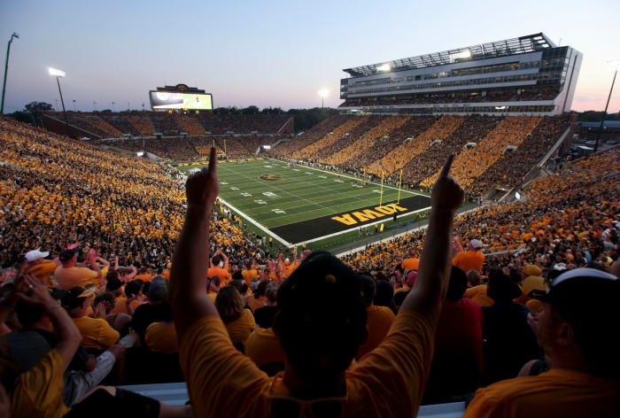 A general view of Iowa's football stadium.