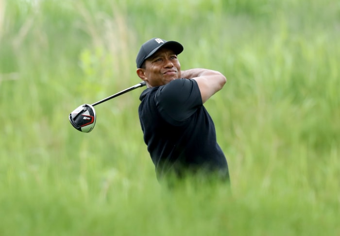 tiger woods at the 2019 pga championship