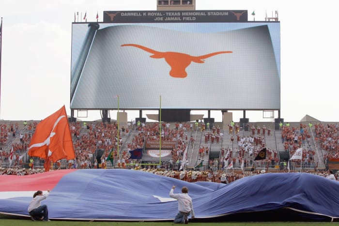 General view of Memorial Stadium in Texas.