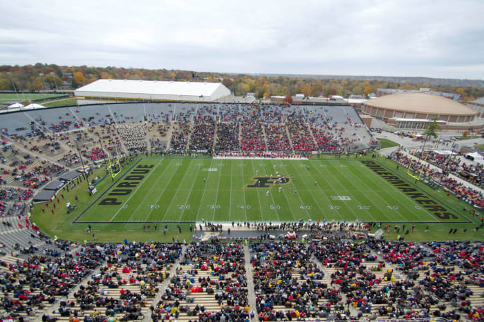 A general view of Purdue's football stadium.