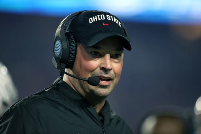 Ohio State head coach Ryan Day on the sideline against Clemson.