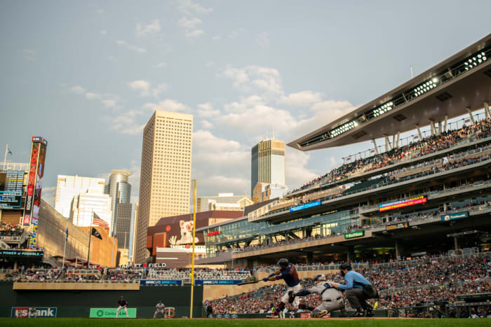 A general view of Target Field during a Twins game.