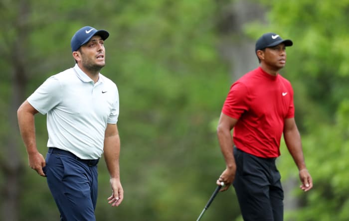 francesco molinari and tiger woods at the masters