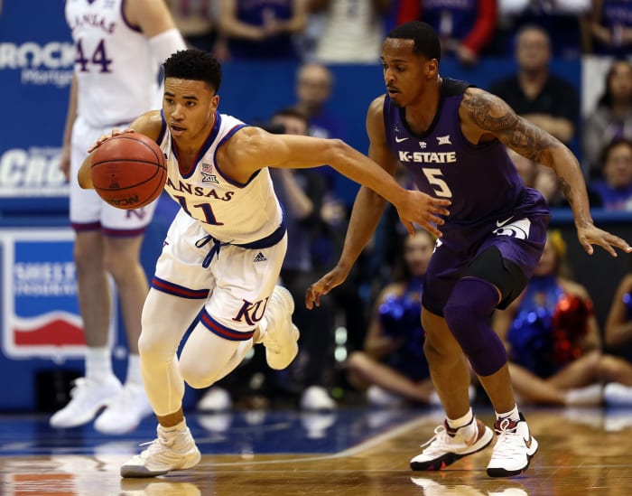 Devon Dotson of the Kansas Jayhawks.