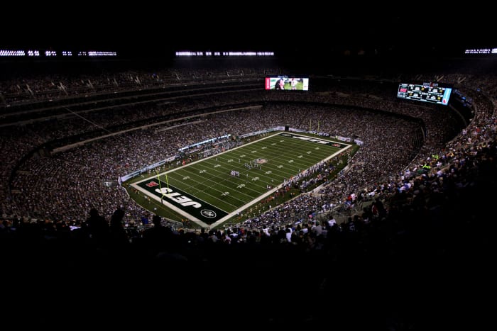 A general view of MetLife Stadium during a Jets game.