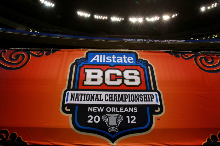 A logo for the BCS National Title game.