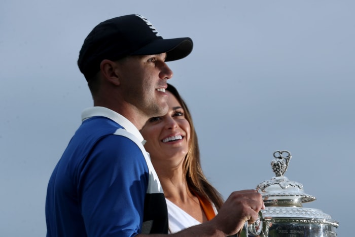 brooks koepka and his girlfiend jena sims