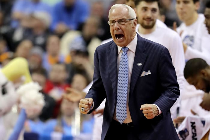 unc head coach roy williams in the ncaa tournament