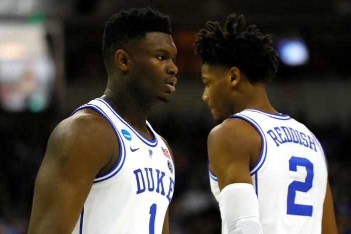 duke star freshmen zion williamson and cam reddish