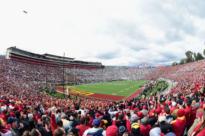 A general view of USC's football stadium.