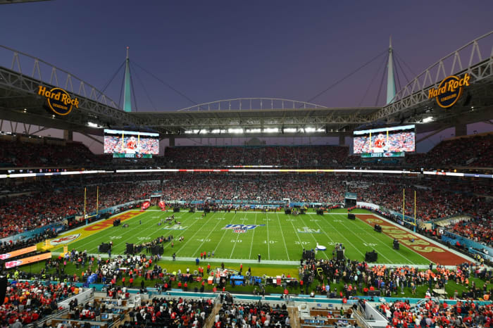 The NFL Super Bowl 54 in Miami, Florida on Sunday, Feb. 2.