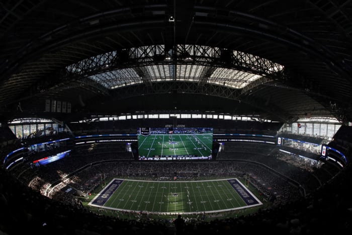 A general view of the Dallas Cowboys Stadium