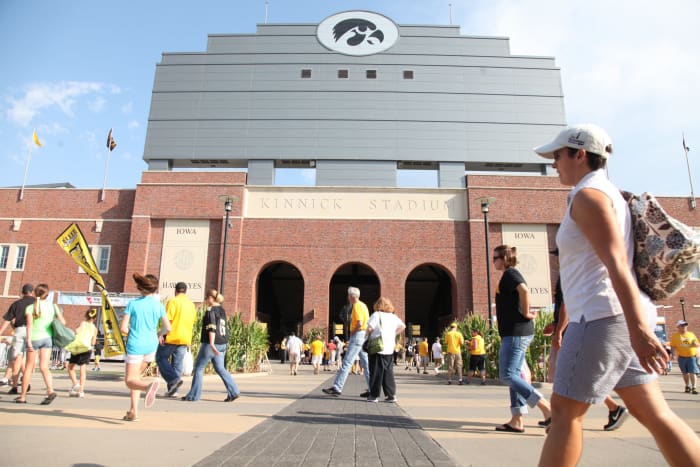 Veiw from the front of Kinnick Stadium.