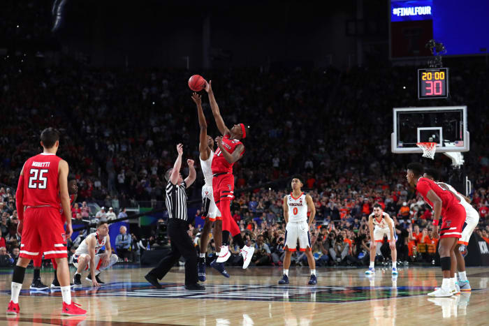 Texas Tech and Virginia at the tipoff.