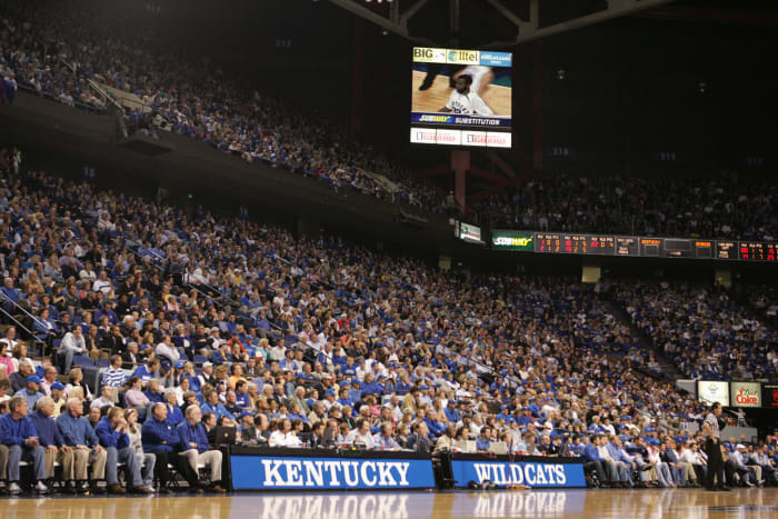 Kentucky Wildcats interior view of Rupp Arena.