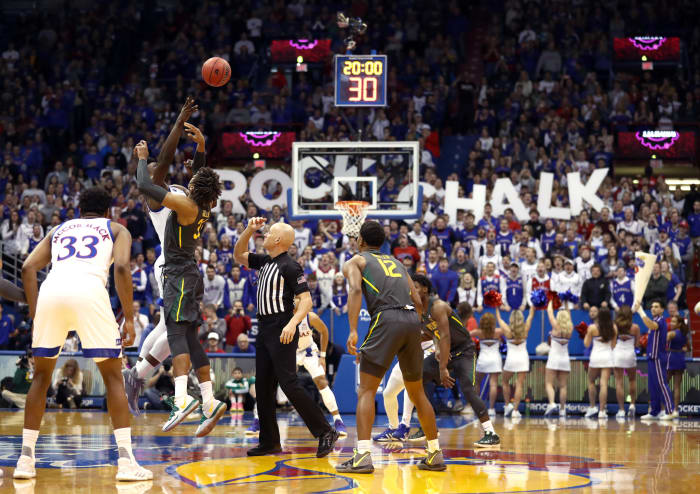 Baylor and Kansas tip off at Allen Fieldhouse.