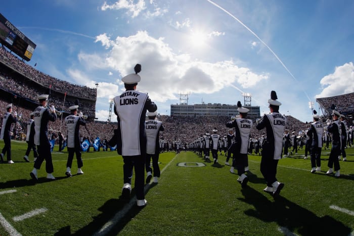 Penn State's band performs during game.