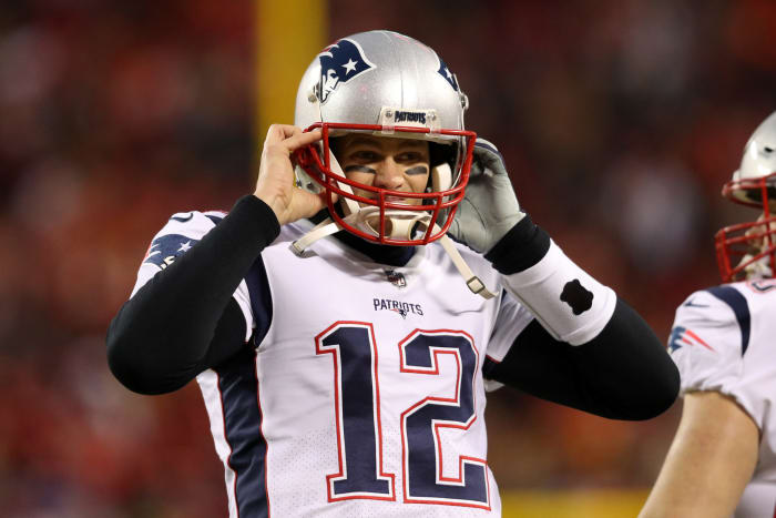 tom brady at the afc championship game