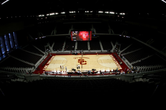 A general view of USC's basketball court.