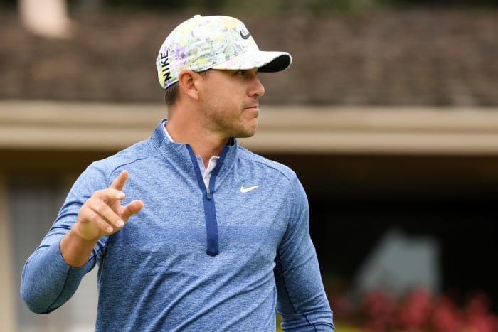 Brooks Koepka playing at the U.S. Open.