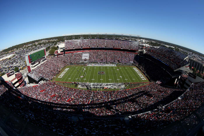 General view of Williams-Brice Stadium.