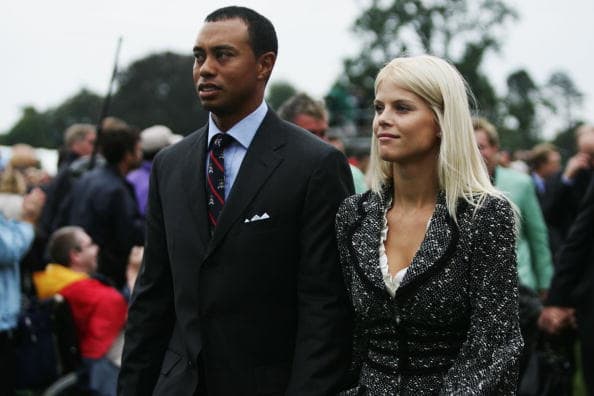 Tiger Woods and Elin Nordegren back when they were married.