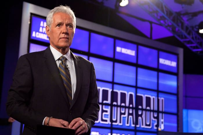 Alex Trebek as the host of Jeopardy!