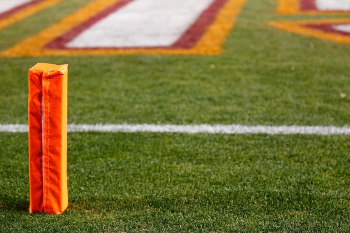 A generic picture of a football pylon.
