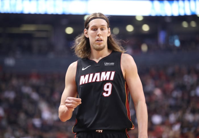 Miami Heat forward Kelly Olynyk during a game.