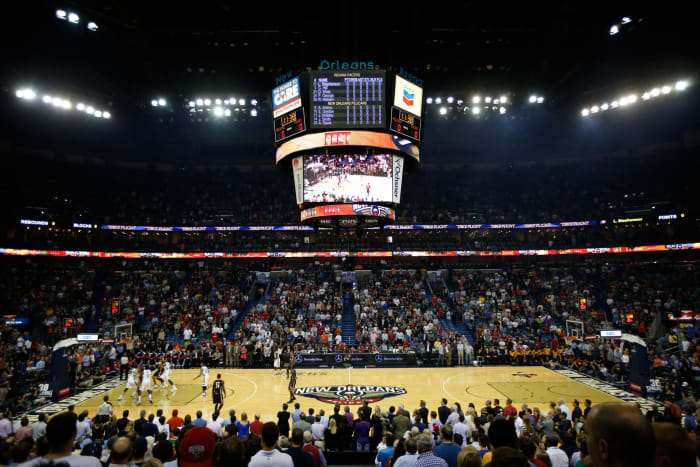 A general view of the New Orleans Pelicans arena.