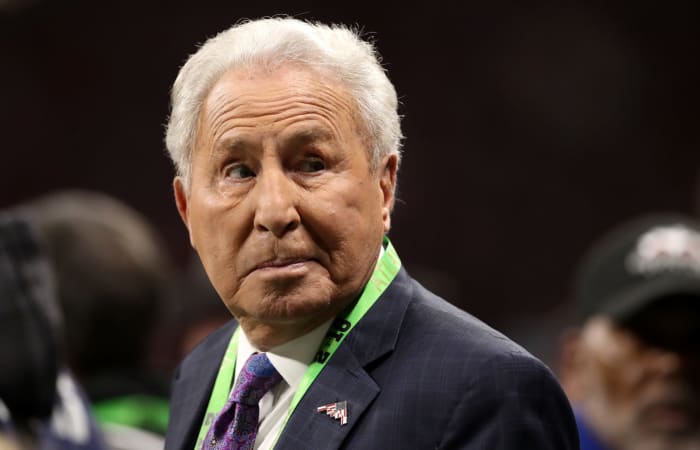 A closeup of Lee Corso.