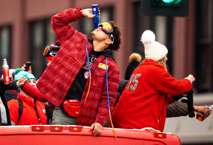 what happened at the super bowl parade yesterday